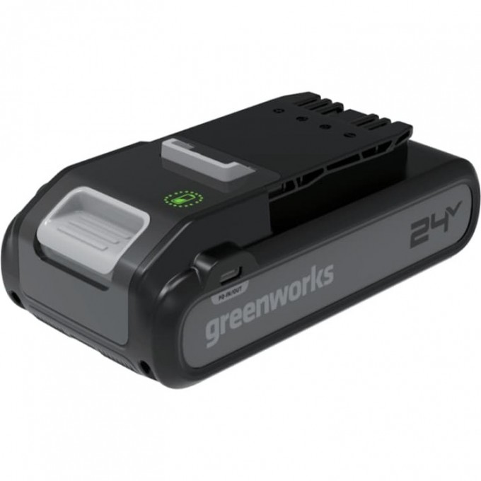 Аккумулятор GREENWORKS 24V, с двумя USB-C разъемами 2940407 Аккумулятор GREENWORKS 24V, с двумя USB-C разъемами 2940407