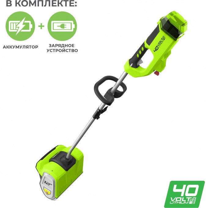 Аккумуляторный бесщёточный снегоуборщик GREENWORKS 40V 30 см, комплект АКБ и ЗУ 2600807UA Аккумуляторный бесщёточный снегоуборщик GREENWORKS 40V 30 см, комплект АКБ и ЗУ 2600807UA