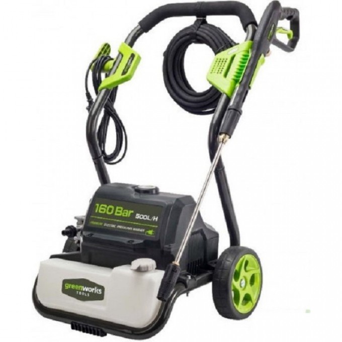 Мойка высокого давления электрическая GREENWORKS, 2800 Вт, 160 бар 5106807 Мойка высокого давления электрическая GREENWORKS, 2800 Вт, 160 бар 5106807