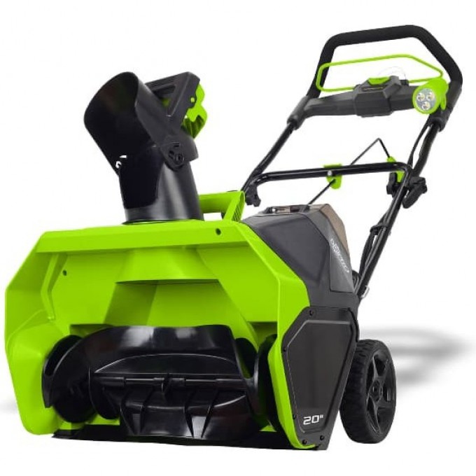 Снегоуборщик аккумуляторный GREENWORKS , 40V, 51 см, бесщеточный, с 1хАКБ 5 Ач и ЗУ 2600007UG Снегоуборщик аккумуляторный GREENWORKS , 40V, 51 см, бесщеточный, с 1хАКБ 5 Ач и ЗУ 2600007UG