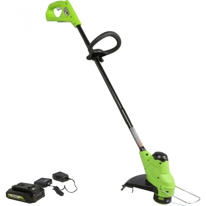 Триммер аккумуляторный GREENWORKS 2107207SA 24V 25 см, с 1хАКБ 2Ач и ЗУ 2107207SARU Триммер аккумуляторный GREENWORKS 2107207SA 24V 25 см, с 1хАКБ 2Ач и ЗУ 2107207SARU
