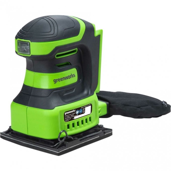Вибрационная аккумуляторная шлифмашина GREENWORKS G24SS14 24V без АКБ и ЗУ 3100507 Вибрационная аккумуляторная шлифмашина GREENWORKS G24SS14 24V без АКБ и ЗУ 3100507